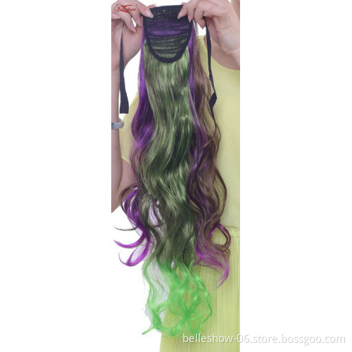 Hot sell drawstring ponytail for black women piece synthetic ponytail hair extension Afro kinky curly ponytail